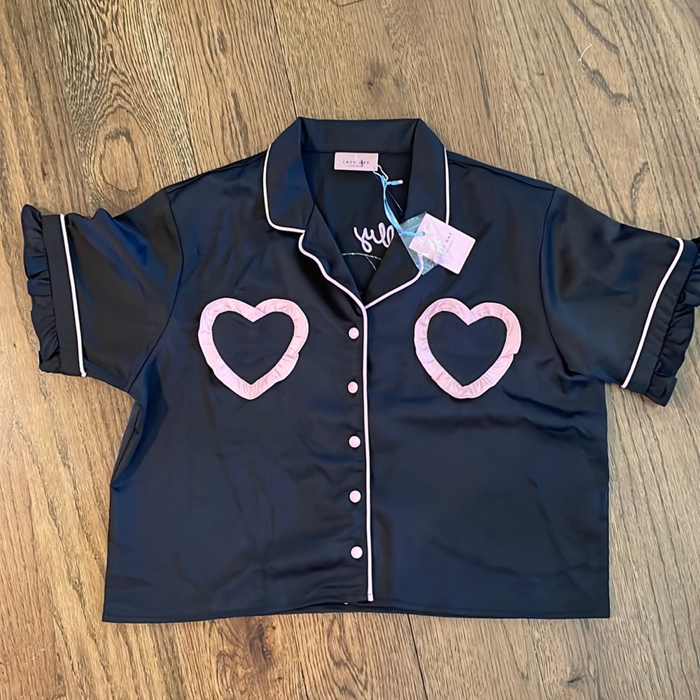 Lazy Oaf Socially Awkward Kitty Sleepwear too Large BRAND NEW WITH TAGS